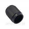 Knob knurled aluminium 13x16mm, black